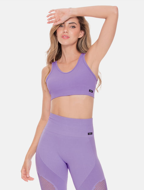 Top Deportivo Mujer Sin Costuras Babalú® 108853 Lila Unitalla